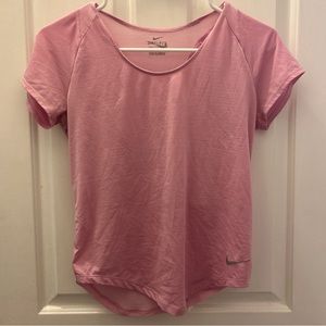 nike pink shirt with mesh. size xs.